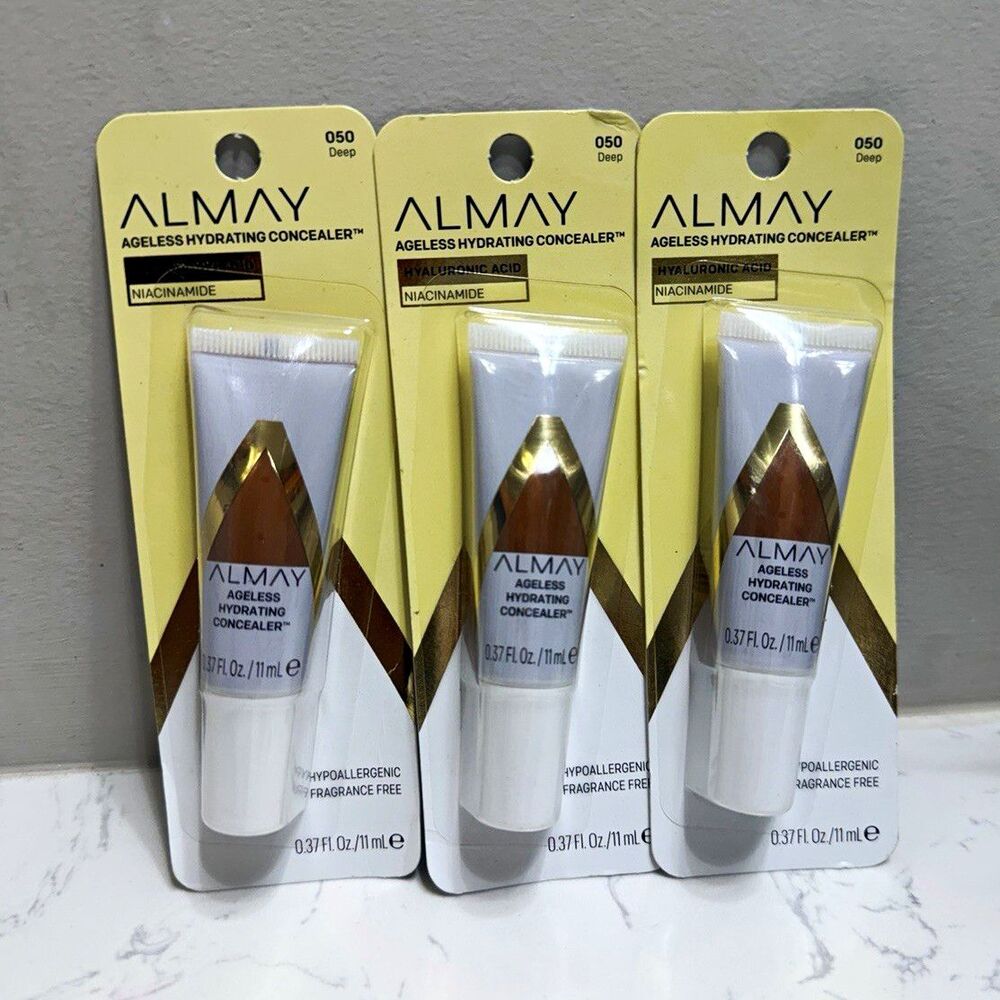 Almay Ageless Hydrating Concealer 050 Deep Hyaluronic Acid 0.37 fl oz